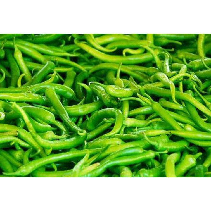 Premium Green chilly / പച്ചമുളക് - 100gm Ozone Washed